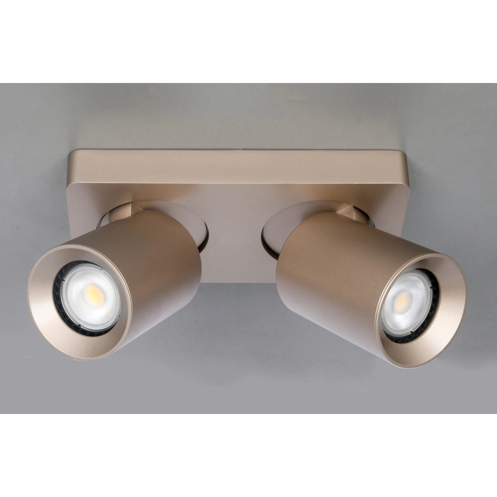 Spot double en saillie Megano champagne Artdelight 8720701103474