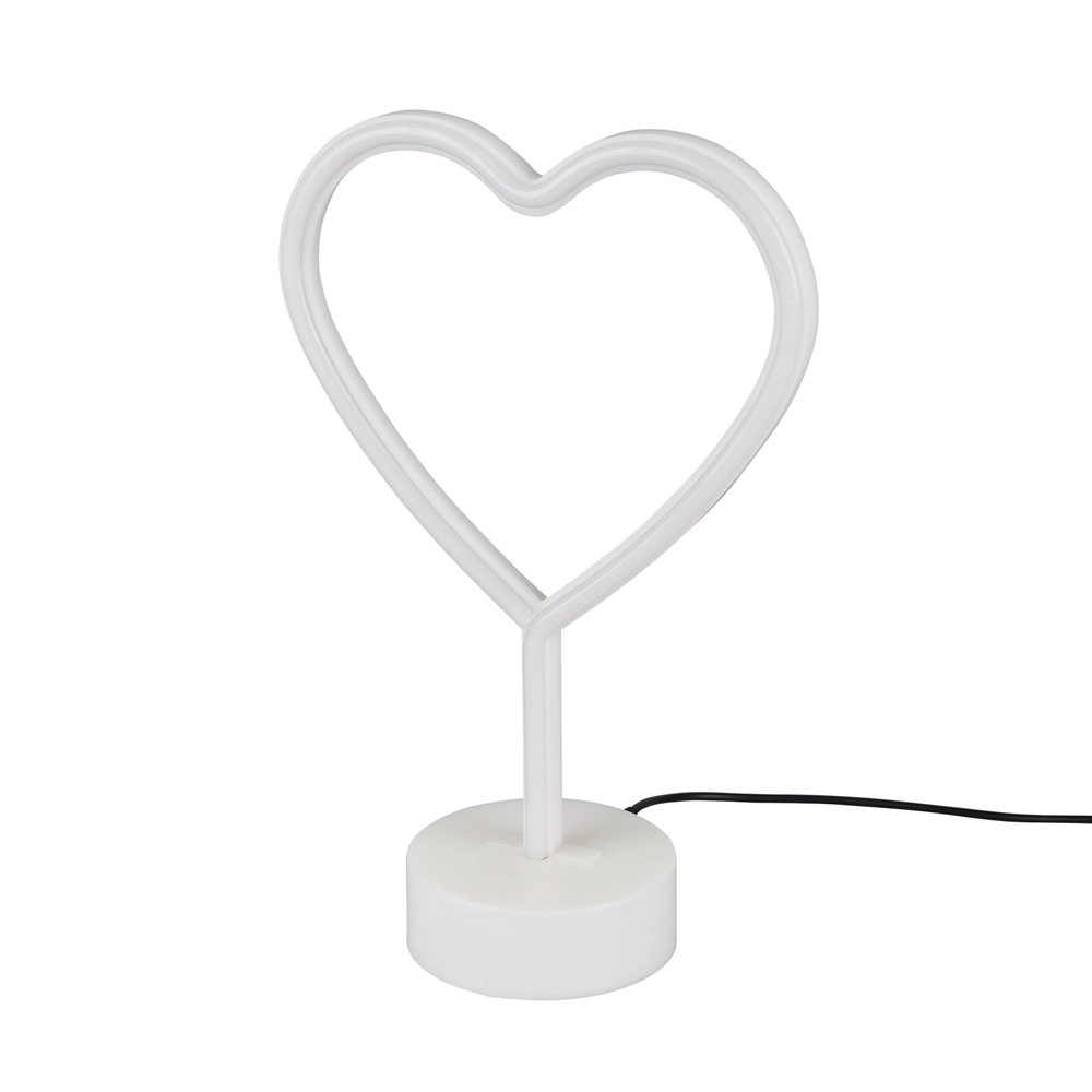 Lampe de table Heart avec la lumière rose Trio 4017807429381