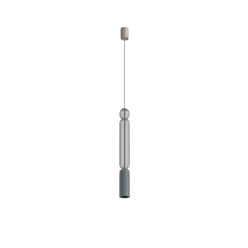 Lampe suspendue Singles 65 cm gris umbre et brun sable