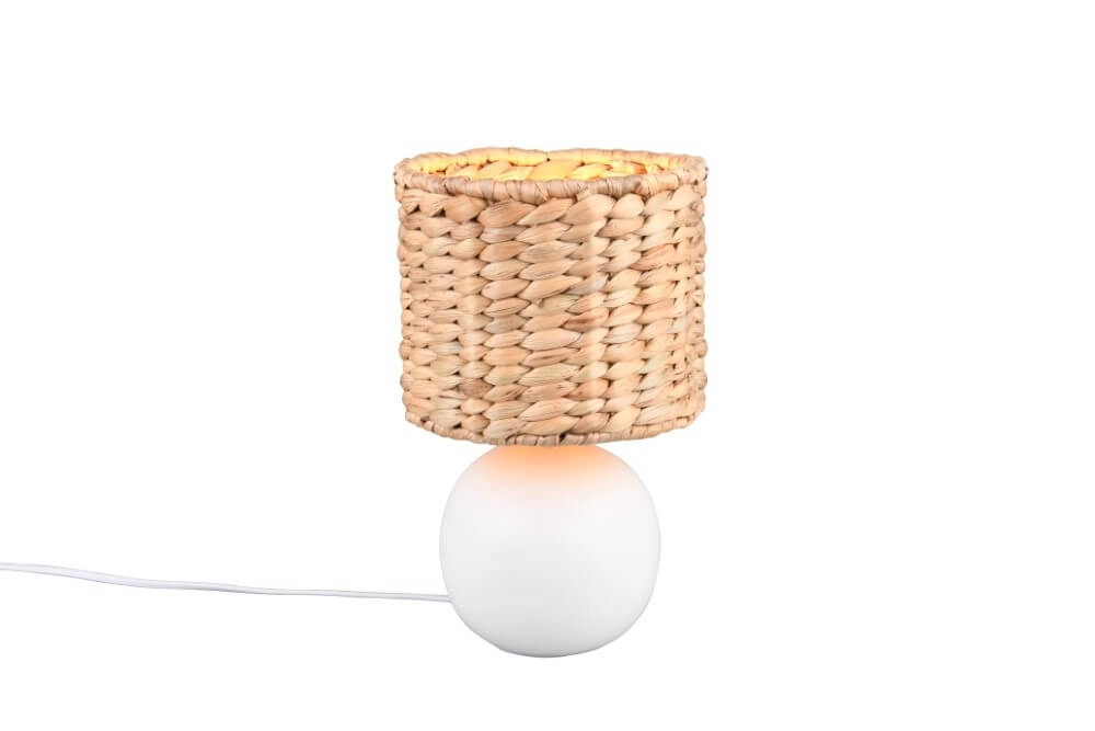 Lampe de table Vina Ø 18cm - avec capuche en corde Lampe de table Vina Ø 18cm - avec capuche en corde