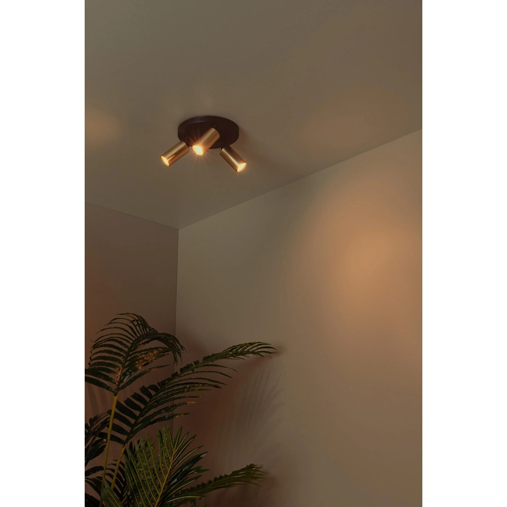 Projecteur de plafond Ritmo mini GU10 3-light gold Lucide 5411212094018