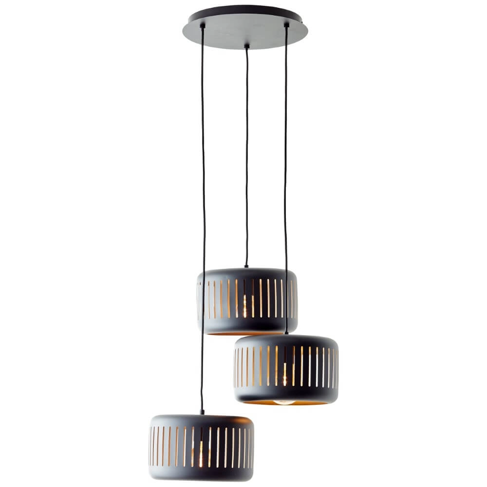 Lampe suspendue Vide Tyas noir Ø 52cm