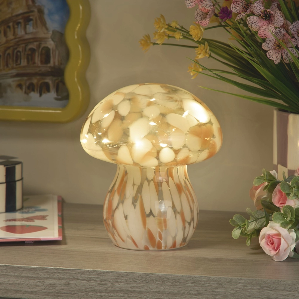 Lampe de table Amelia orange champignon Searchlight 5053423306100