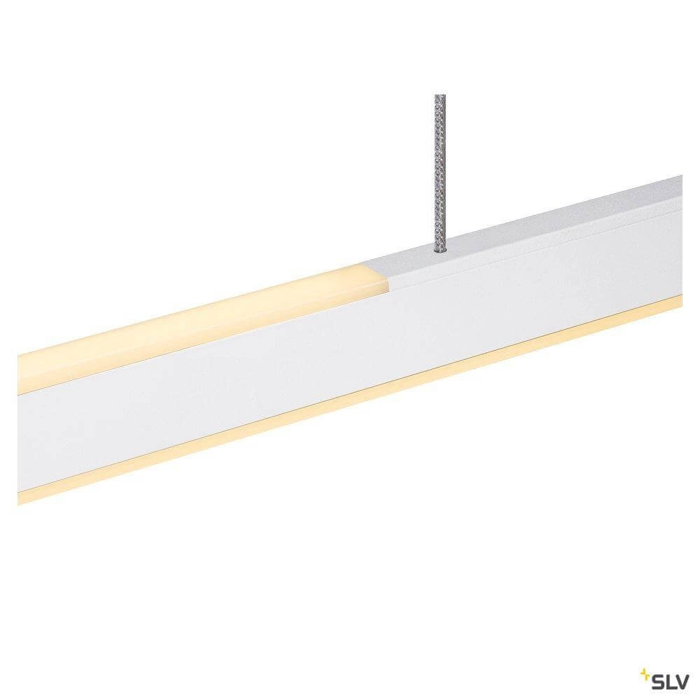 Lampe suspendue de bureau One Linear 2x15w Led 140 cm blanc SLV 4024163262644