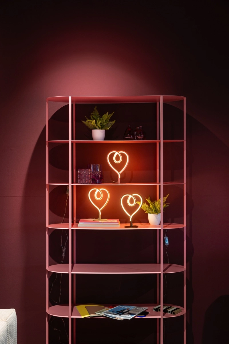 Lampe de table en forme de cœur Lovie rose ETH 8720195312086