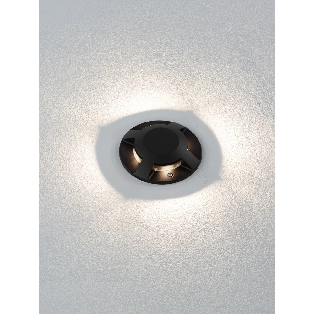 Emplacement plat monté en surface au sol Grado noir - 13W Lyora 5212017497918