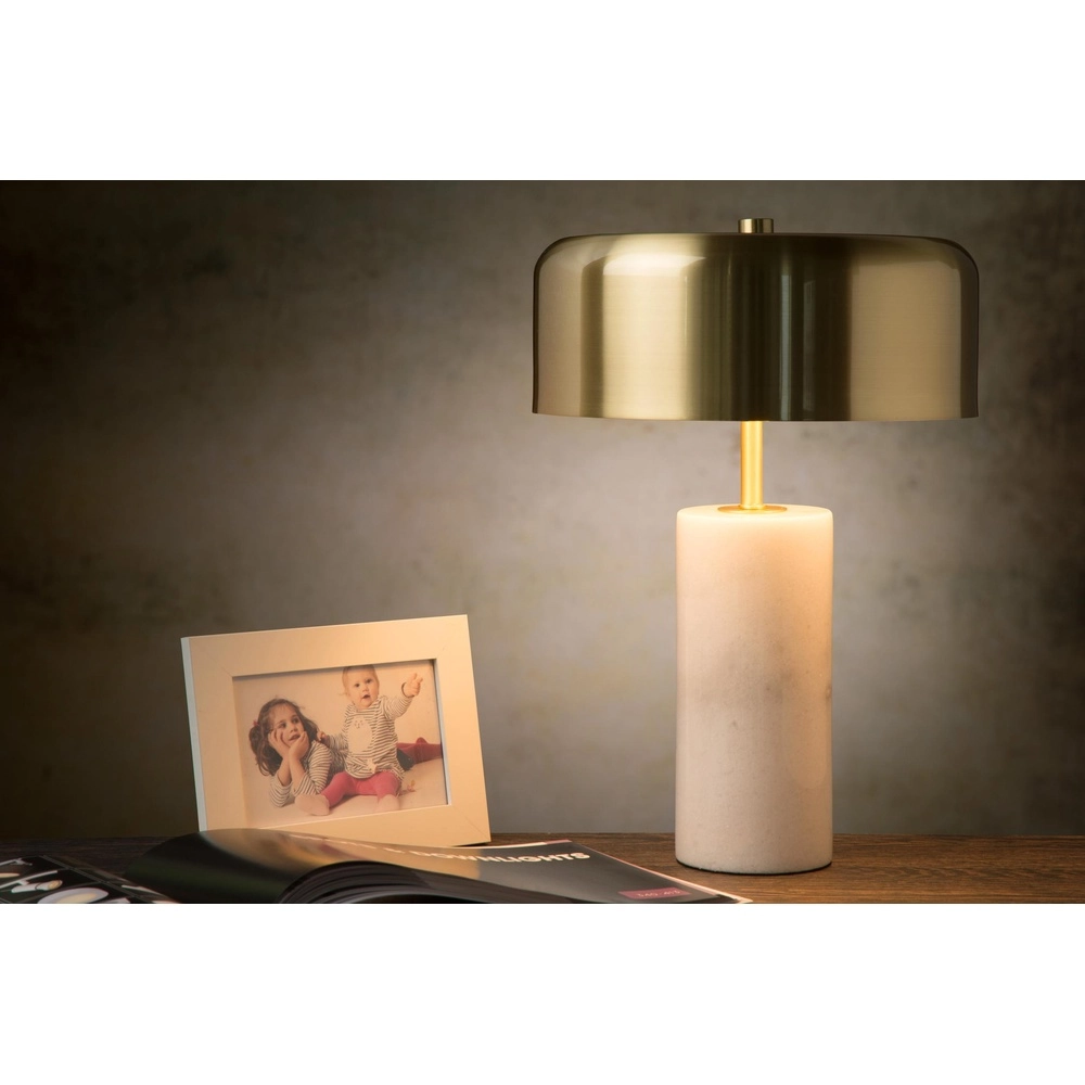 Lampe de table Mirasol blanc avec or Lucide 5411212343406