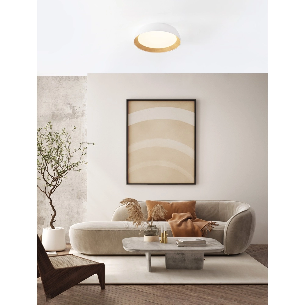 Plafonnier Sigi  Ø 45cm blanc Lyora 5212017448637