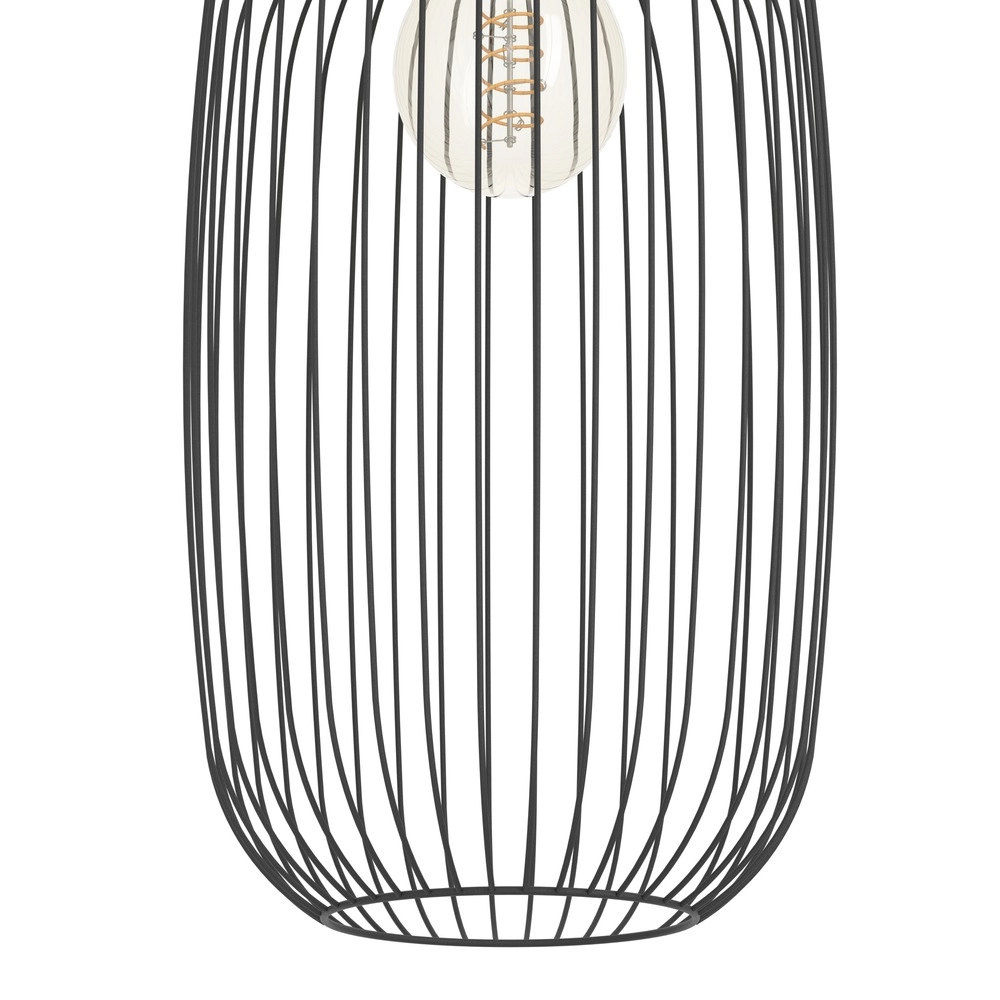 Lampe suspendue filaire Lodods noir Ø 22cm Eglo 9008606390274