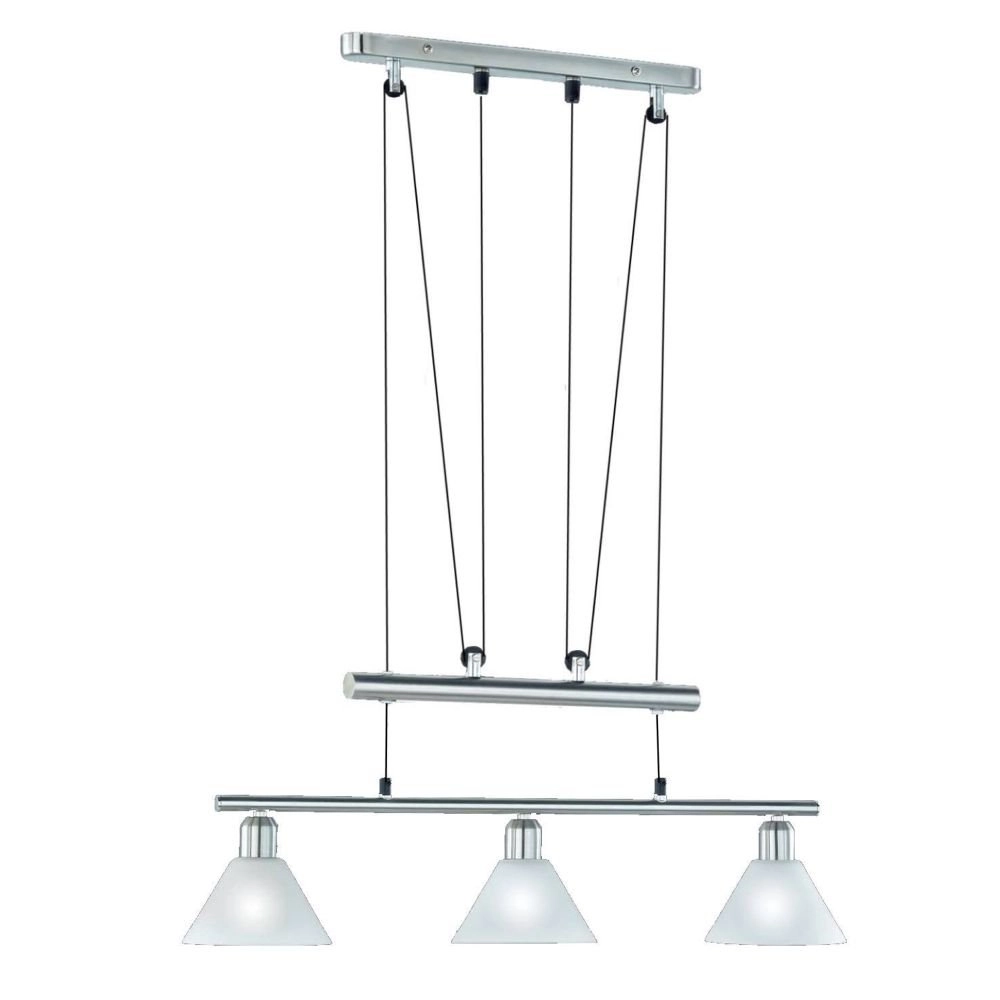 Suspension moderne Series 3751 3 lumières nickel mat
