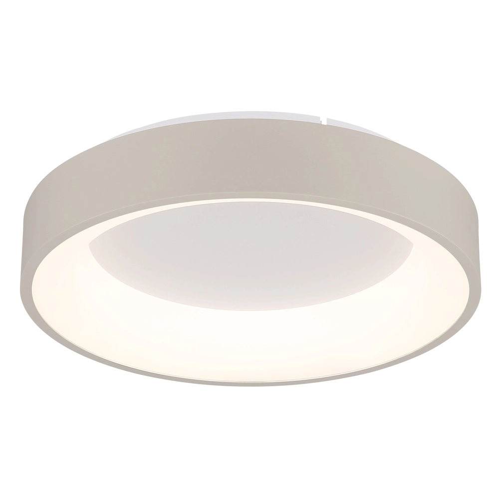 Plafonnier moderne Gallegos brun sable Ø 38cm