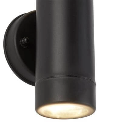 Spot mural en plastique Coastal Up - Down 2 lumières noir Searchlight 5053423092638