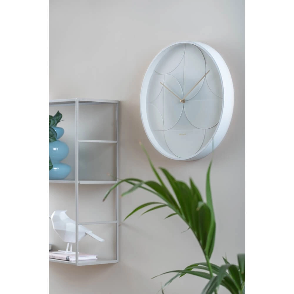 Horloge murale Echelon Circular blanc - Ø 40cm Karlsson 8714302727726