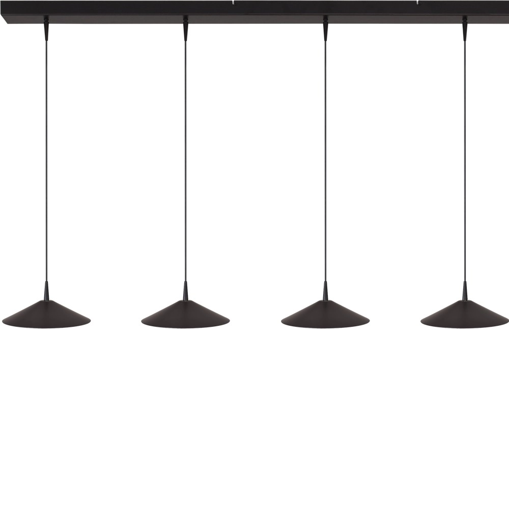 Lampe suspendue à 5 lumières Ceppo noir Ø 22cm Masterlight 8718121358482