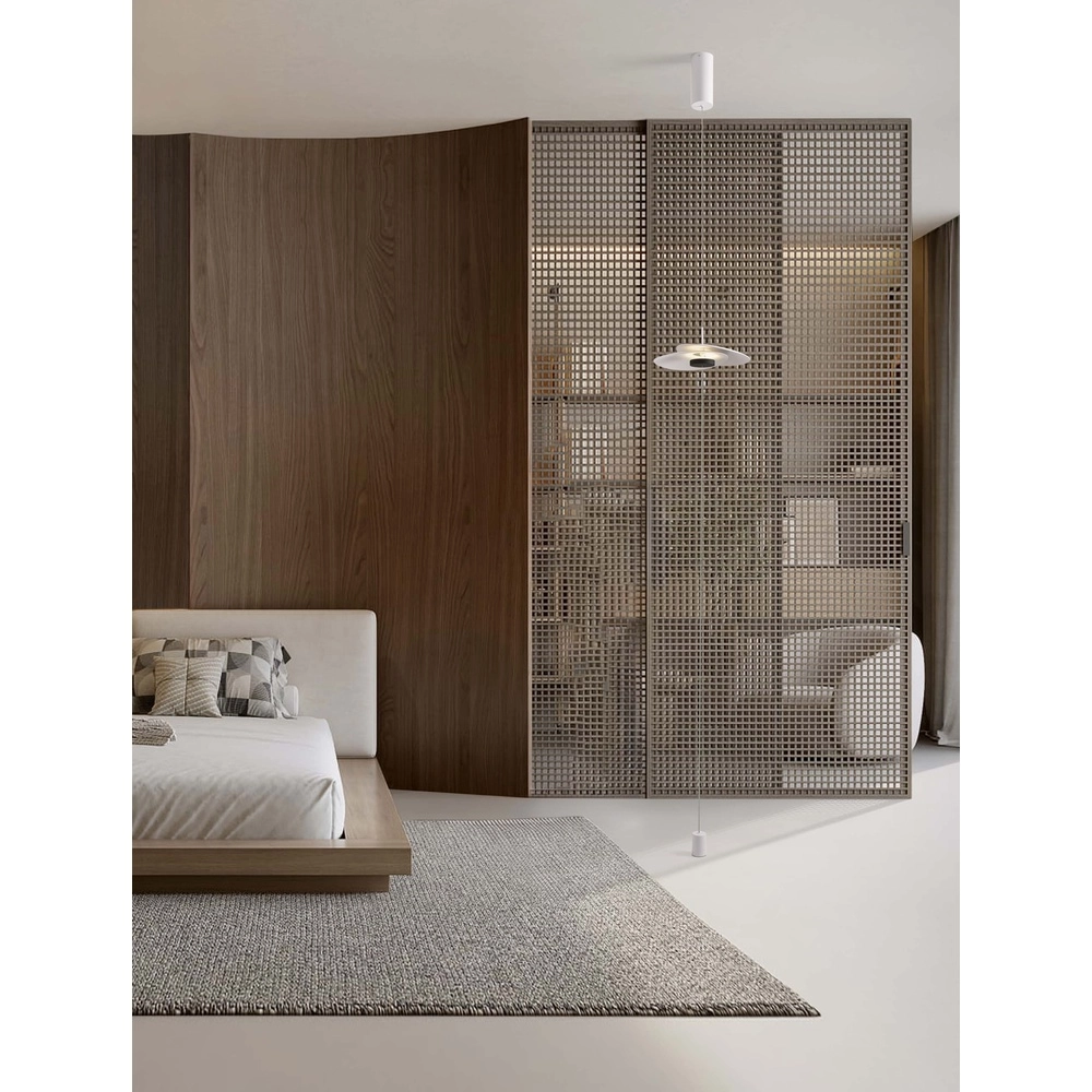 Suspension Olea design blanc Ø 35cm Lyora 5212017456946