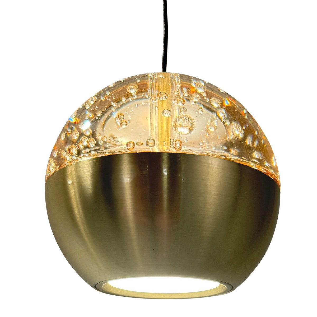 Lampe suspendue de table à manger 115 cm Belluno LED 8 lumières - laiton Steinhauer 8712746184013
