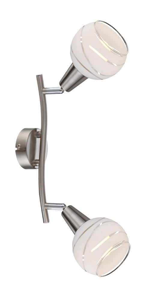 Lampe de plafond Elliott 2-Léger nickel Globo 9007371249329