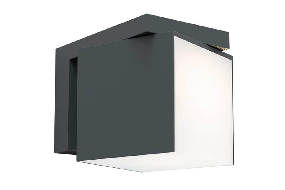 Applique carrée Cuba modèle anthracite