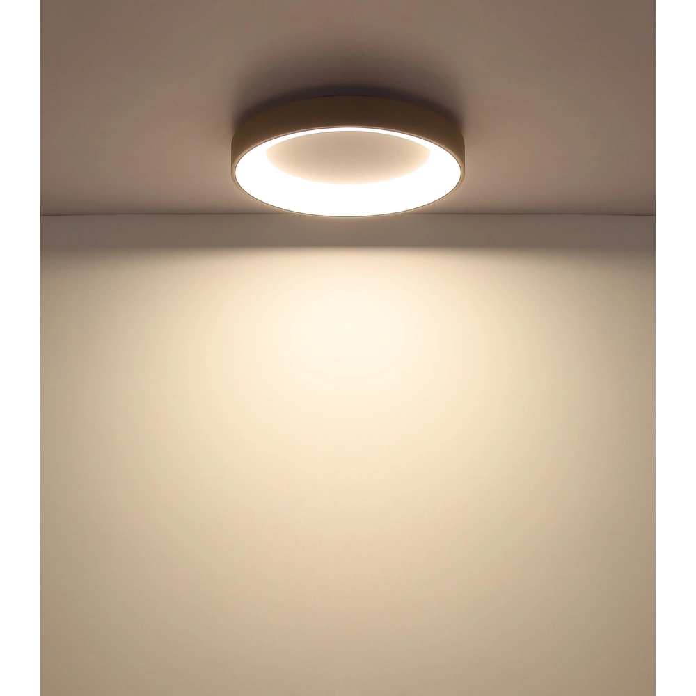 Plafonnier moderne Gallegos brun sable Ø 50cm Globo 9007371566969