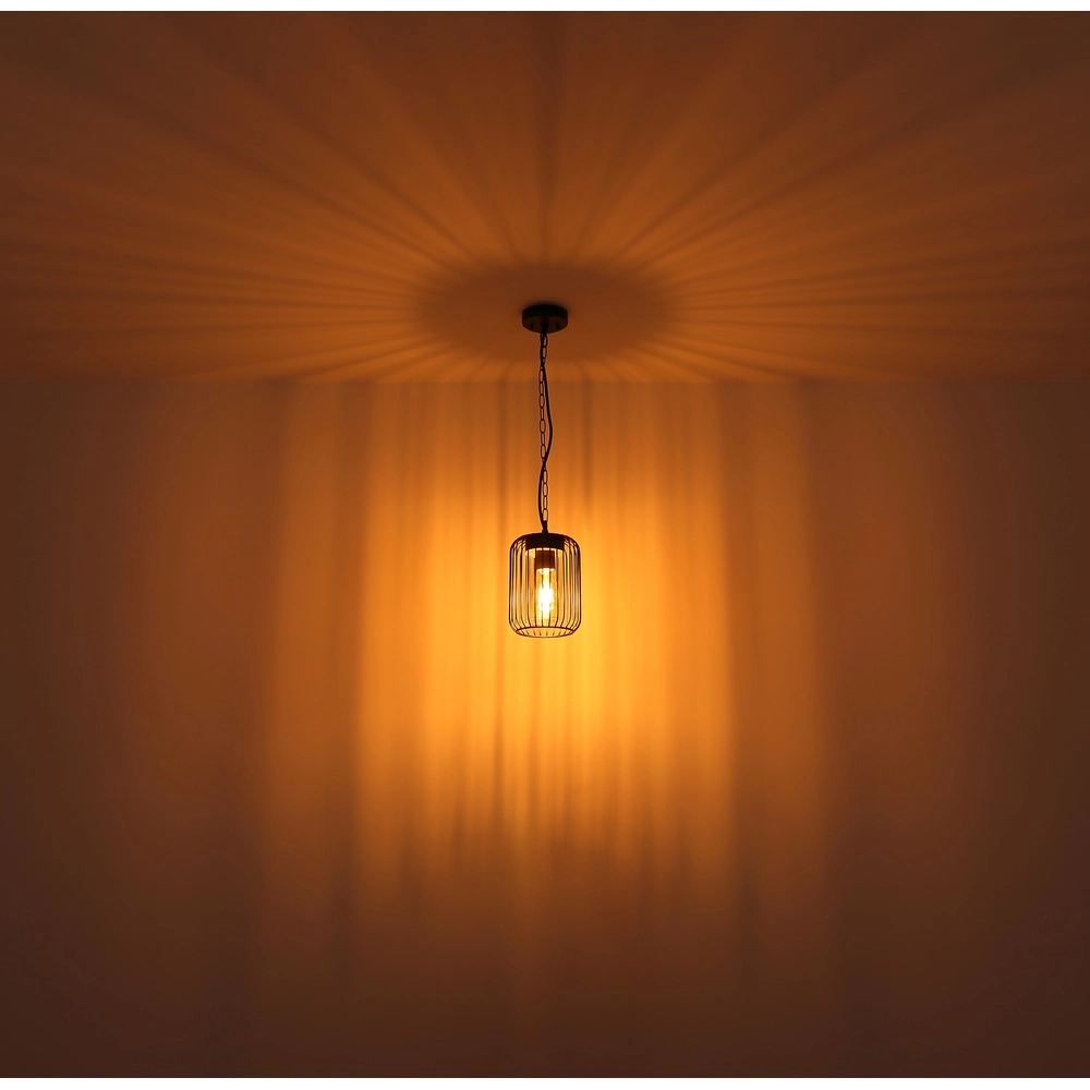 Lampe suspendue Nina Noir pour l’extérieur Globo 9007371435340