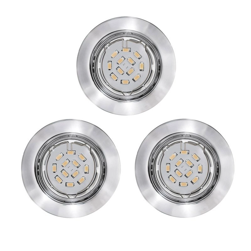 Spot LED Peneto (3) 3x5w - 3000K - 8,7cm nickel mat