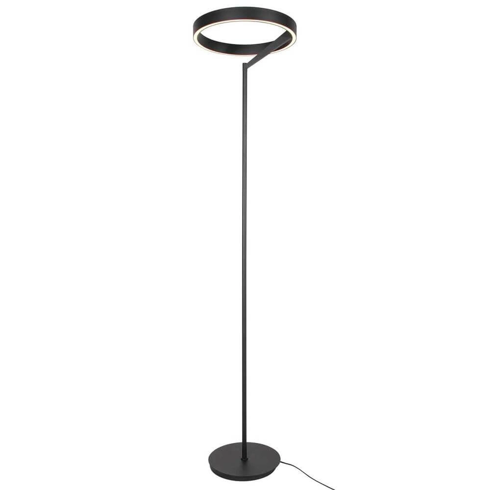 Lampadaire moderne Mykty noir Ø 40cm Steinhauer 8712746178173