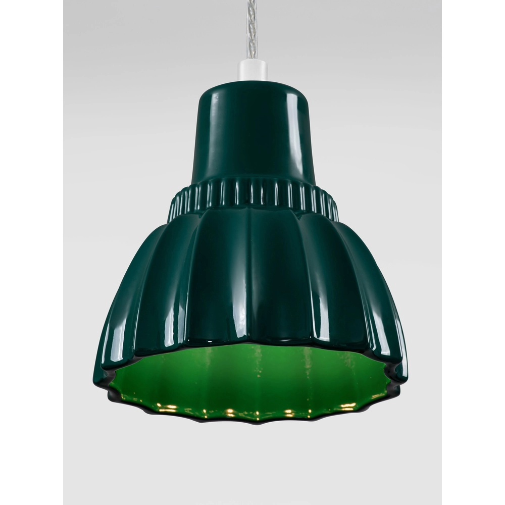 Lampe suspendue Picco blanc avec vert Lyora 5212017495396
