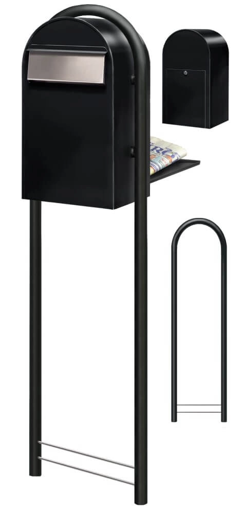 Boites aux lettres Grande B st9005 i Noir texturé Bobi 6417237034274
