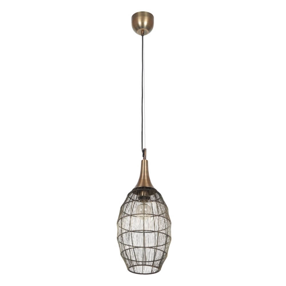Lampe à suspension ovale Soraya Ø 26cm - bronze Trio 4017807617443