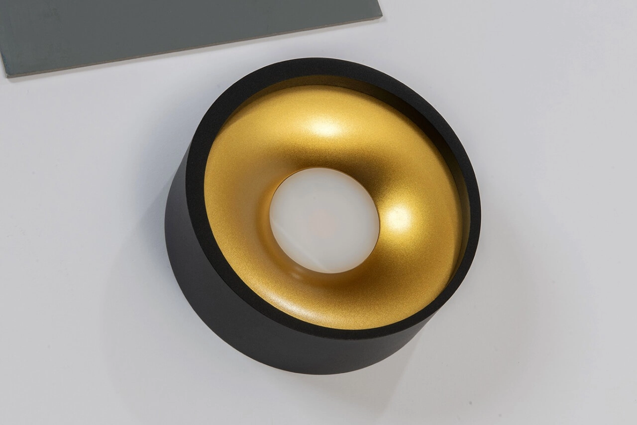 Spot de plafond led Orlando or noir Artdelight 8720701100039