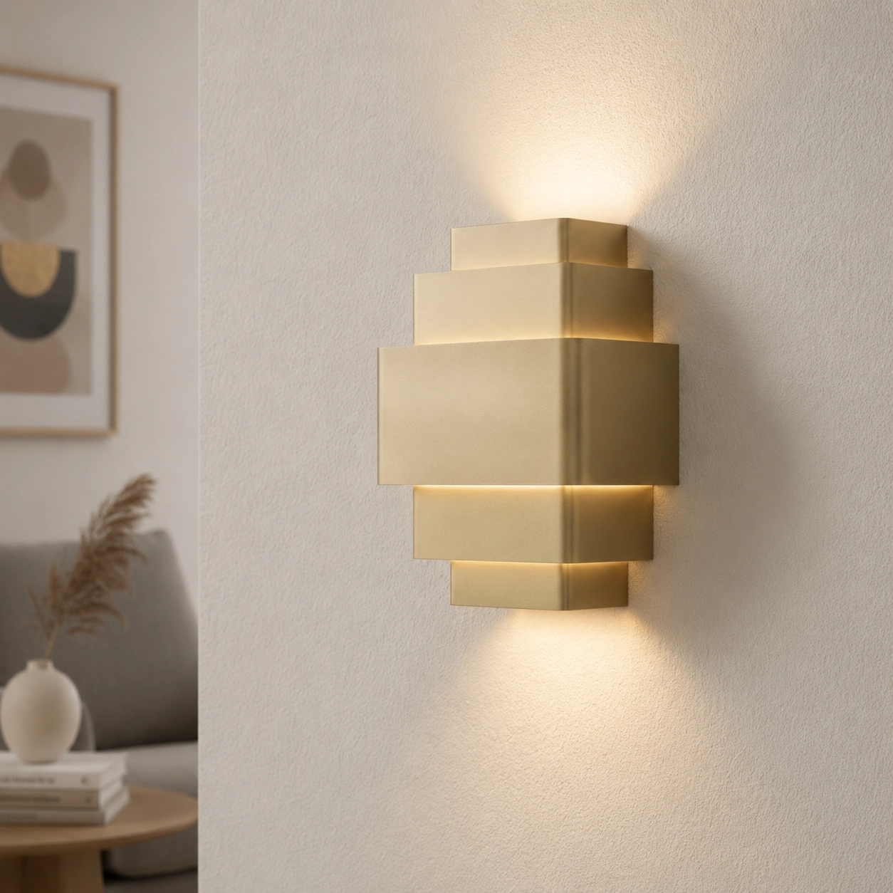 Applique murale design Layes champagne
