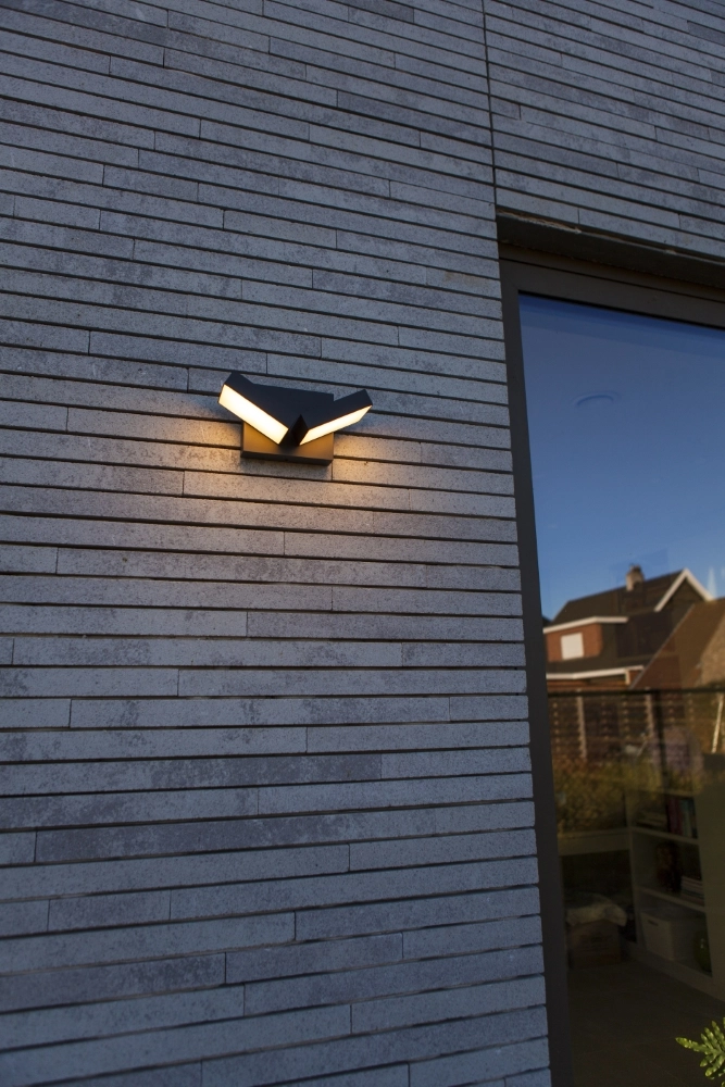 Lampe murale unique Twisto gris Lutec 6939412018157