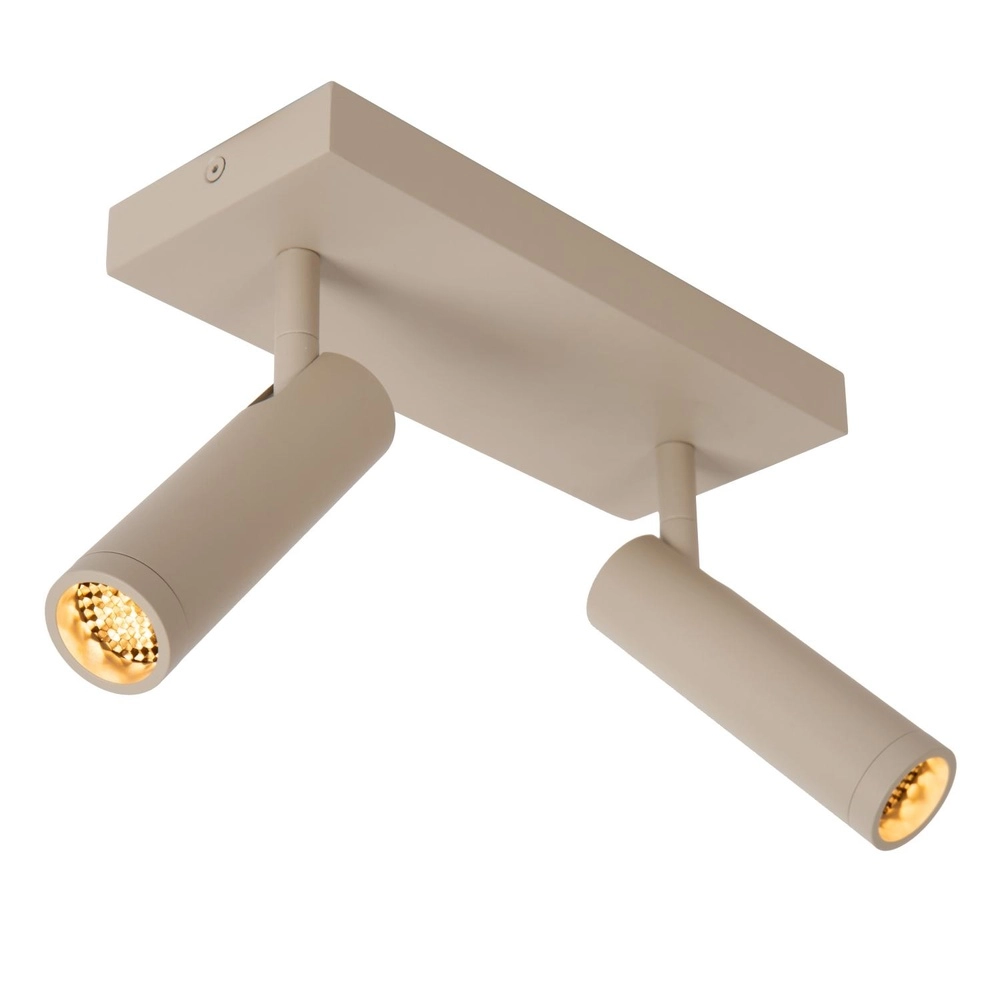 Lampe de plafond élégante Grado Brun sable 2 clairs Lucide 5411212221728