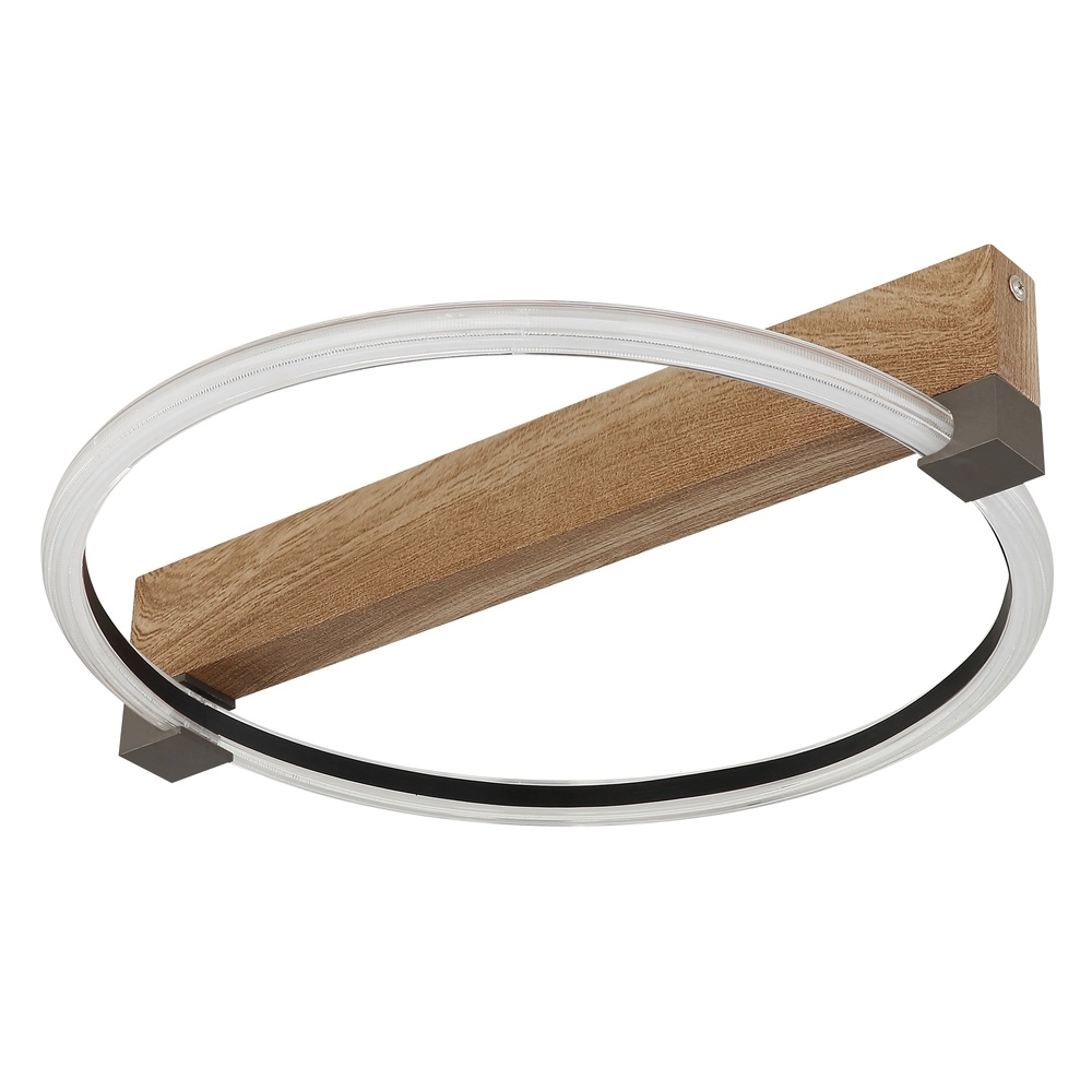 Lampe de plafond Fletcher Conception du bois Globo 9007371586288