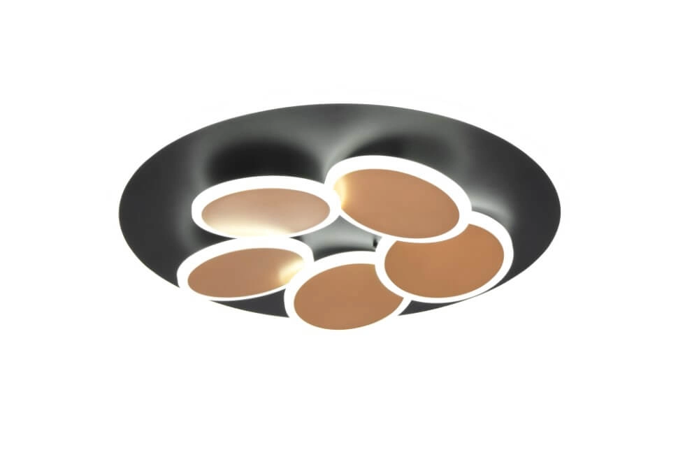 Plafonnier moderne Mandala noir Ø 48cm Trio 4017807614091