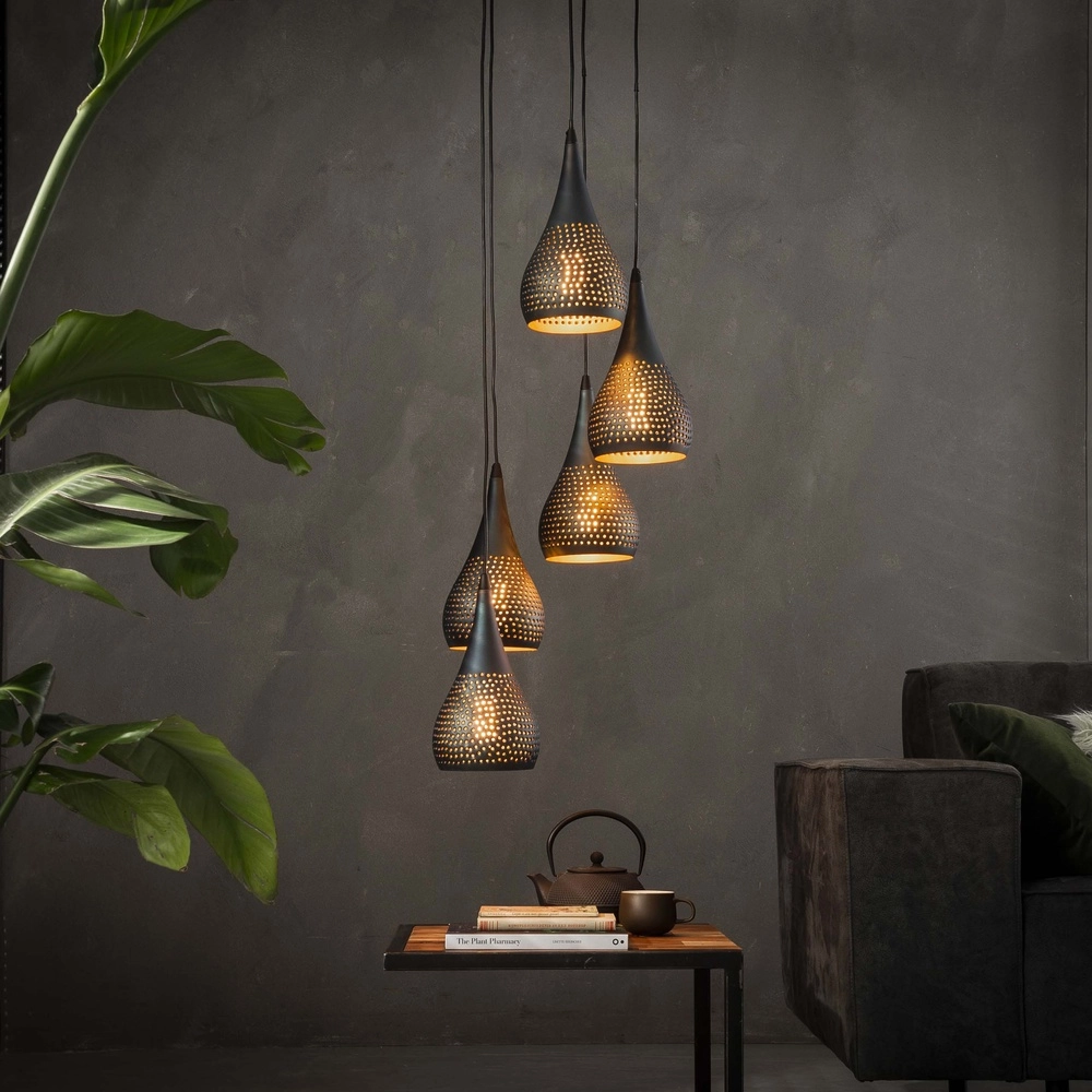 Trous pour lampes suspendues Vide Punch 5x E27