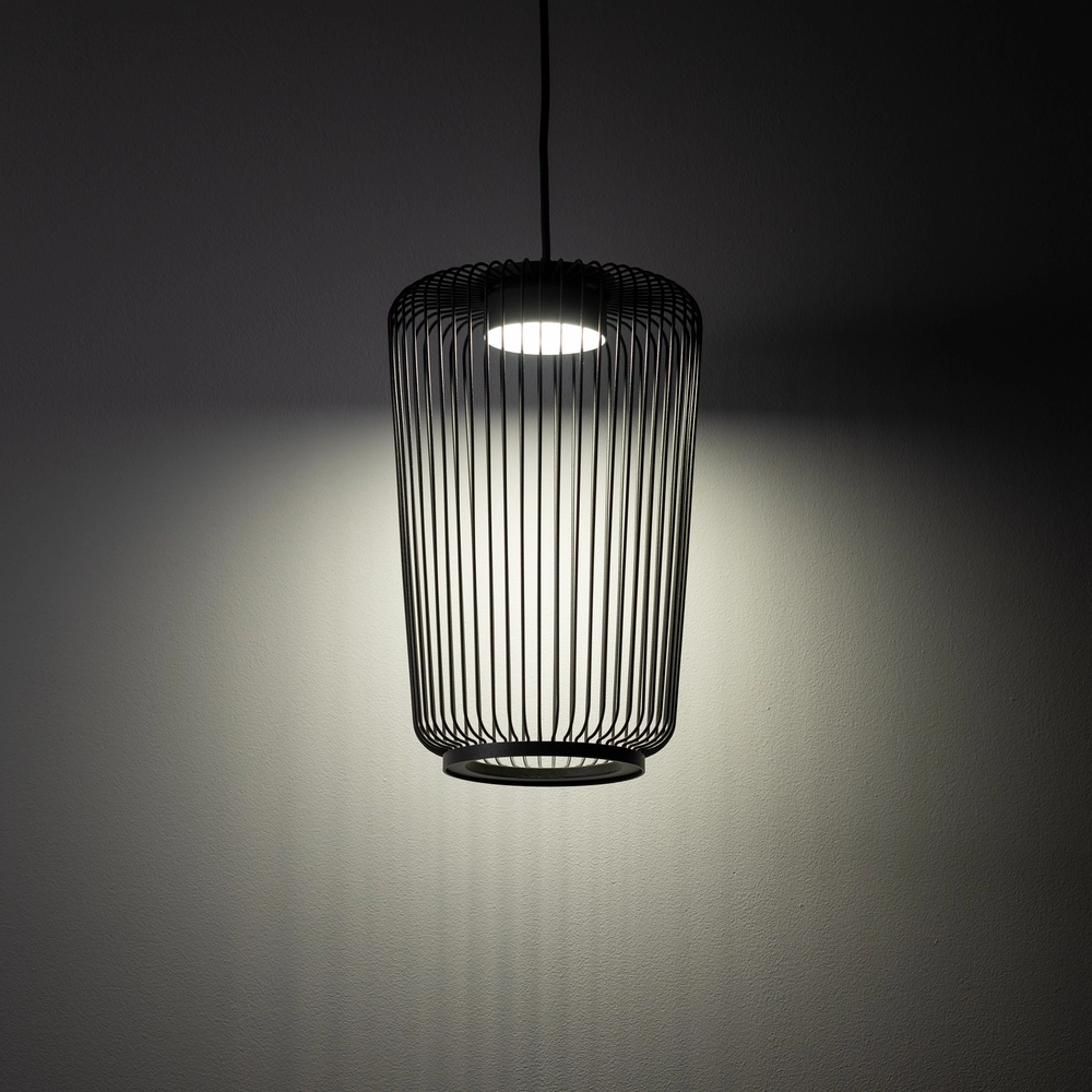Lampe cage Kenai Gris ombre Ø 20cm Lyora 5903139122245