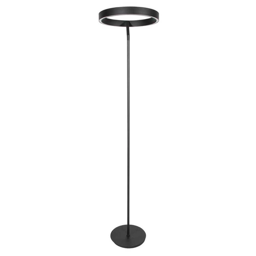 Lampadaire moderne Mykty noir Ø 40cm Steinhauer 8712746178173