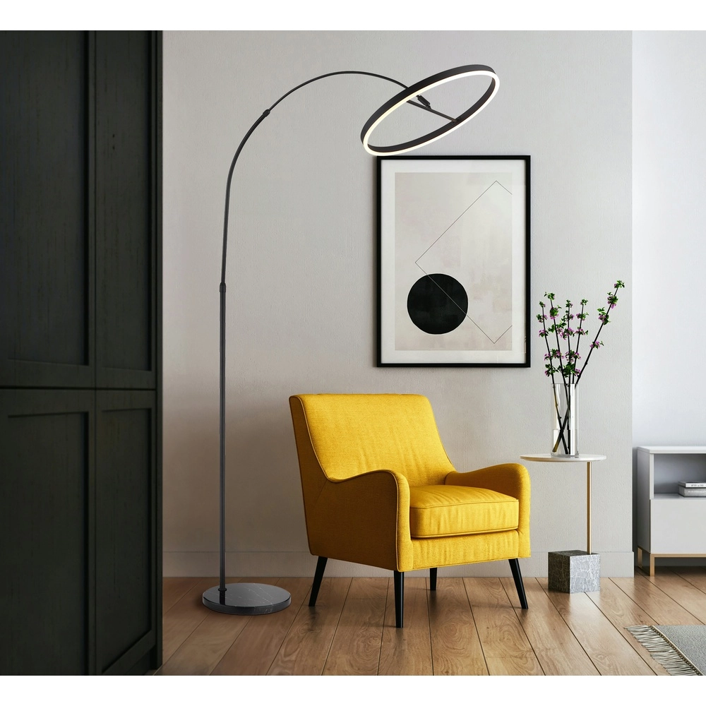 Lampe à arc de conception Jerrold Noir Globo 9007371566396