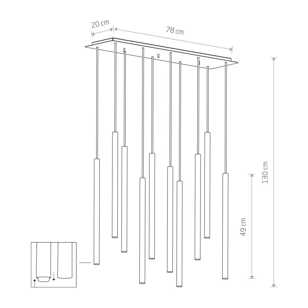 Lampe suspendue Laser Design élégant Lyora 5903139892391
