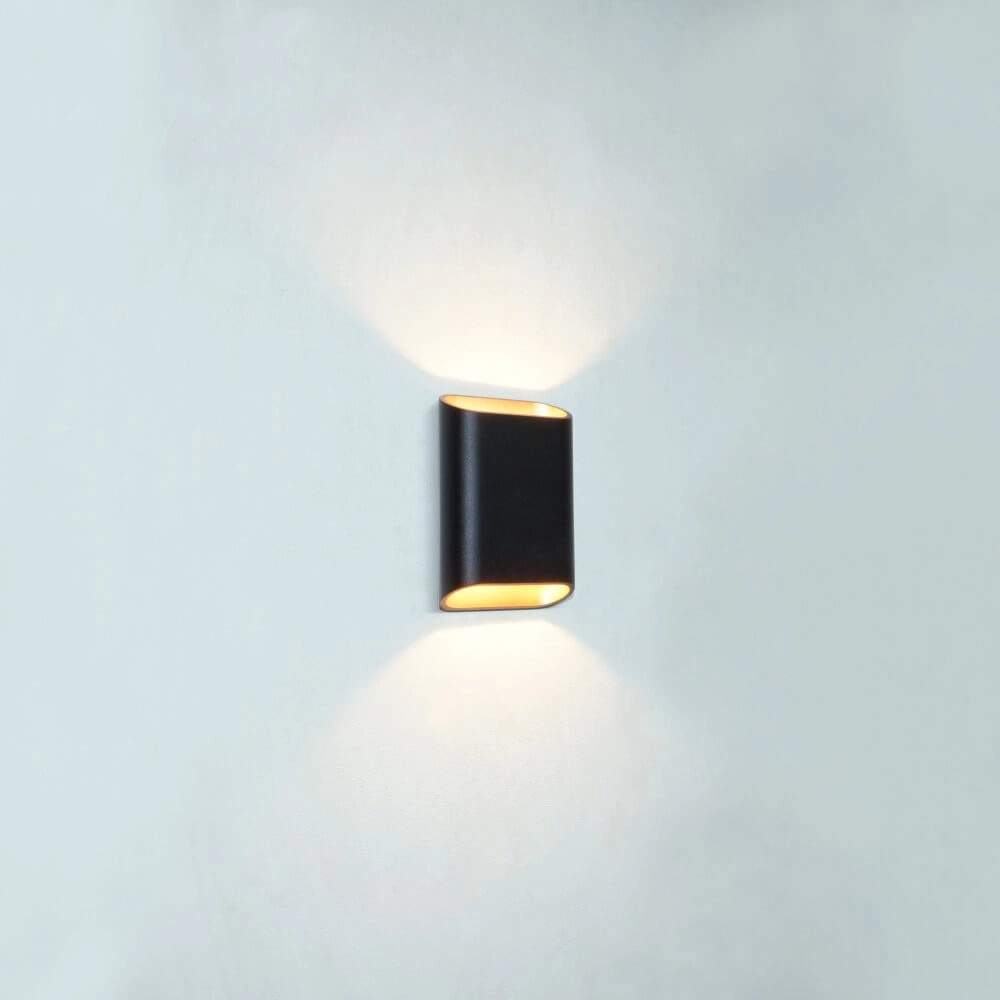 Applique murale Diaz S Noir avec or Artdelight 8720701100213