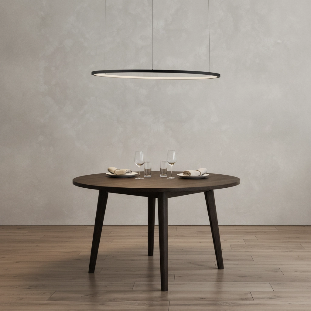 Suspension ronde Tarquin noir Ø 80cm