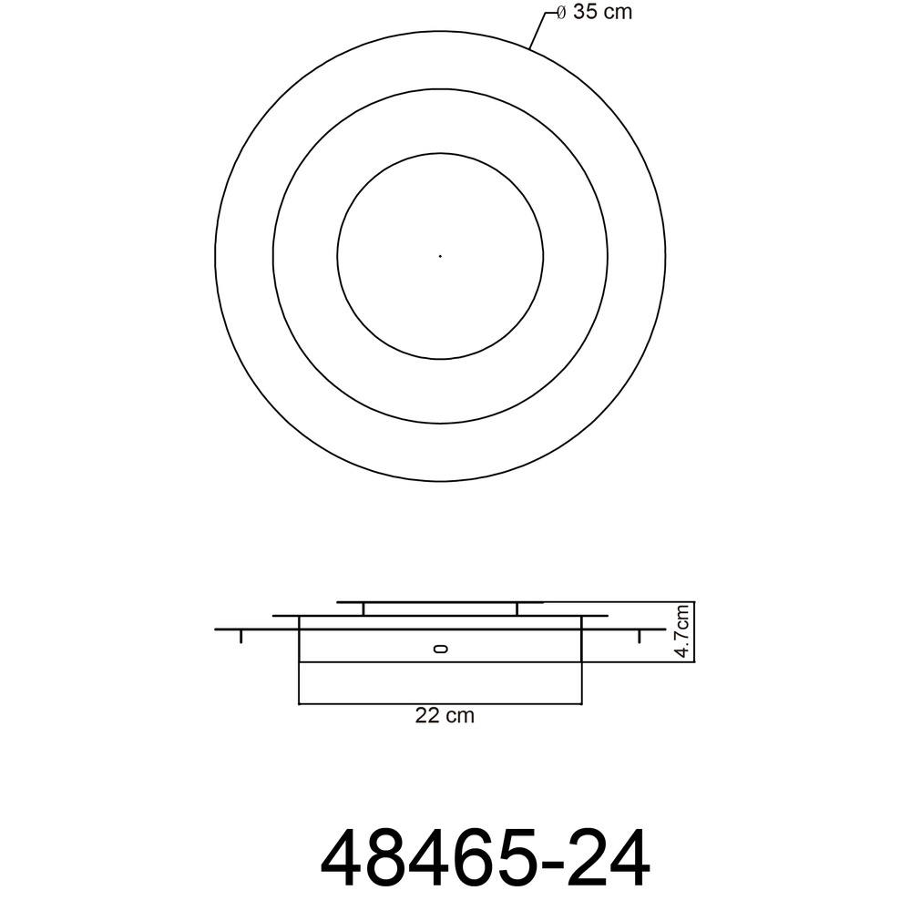 Lampe de plafond dorée Heda Ø 35 cm Globo 9007371446537