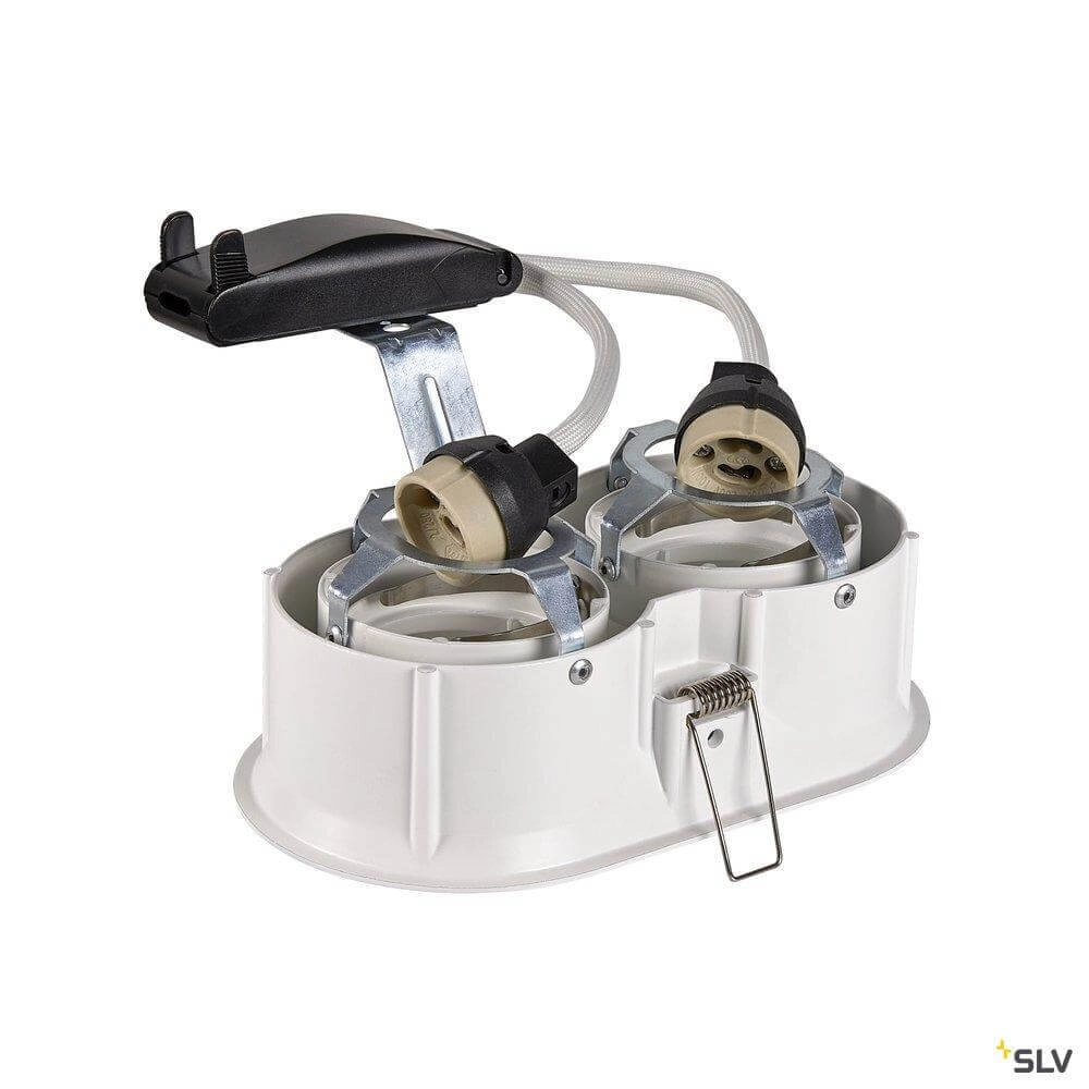 Spot double encastrable blanc Horn SLV 4024163261913