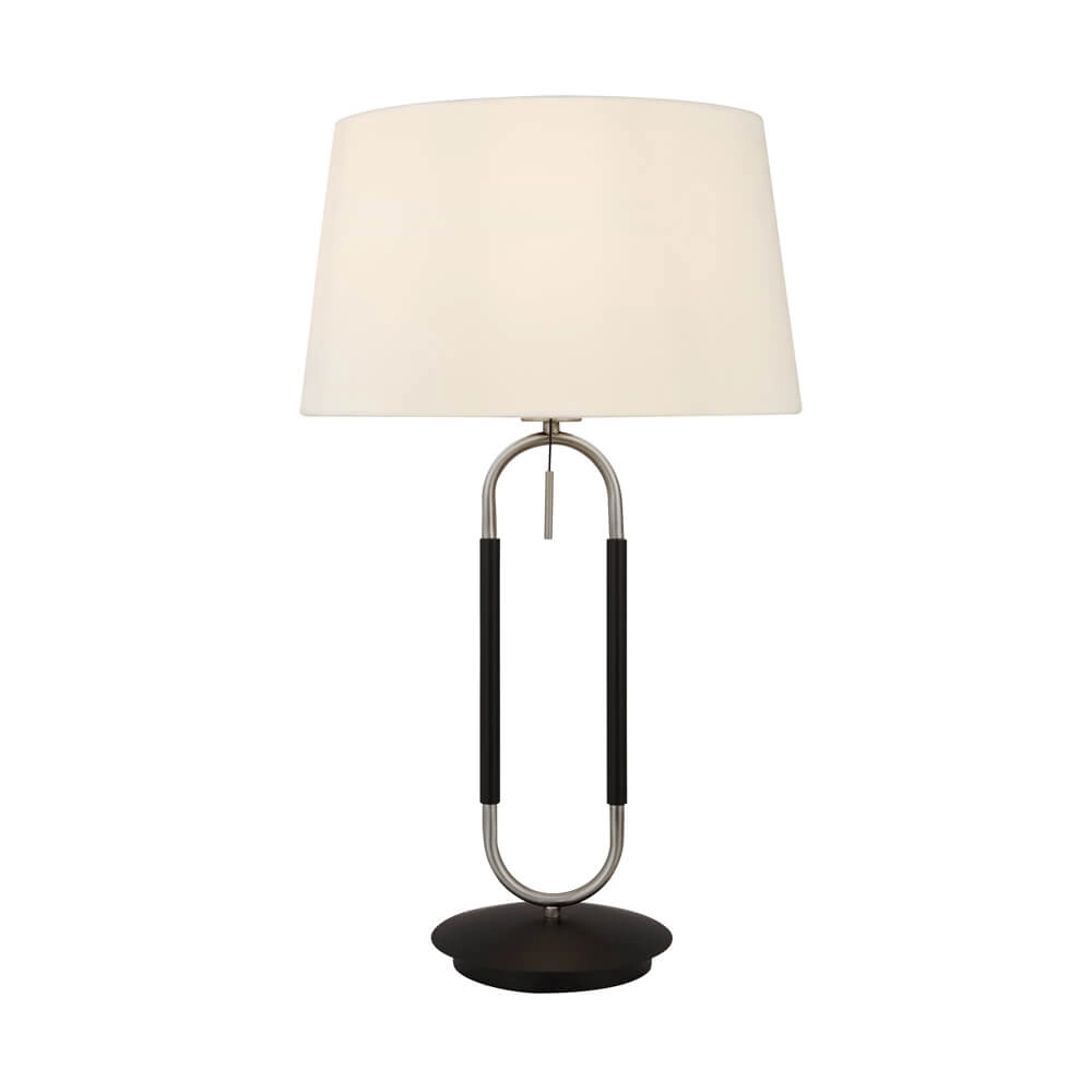 Lampe de table Jazz noir avec gris métallisé Lampe de table Jazz noir avec gris métallisé