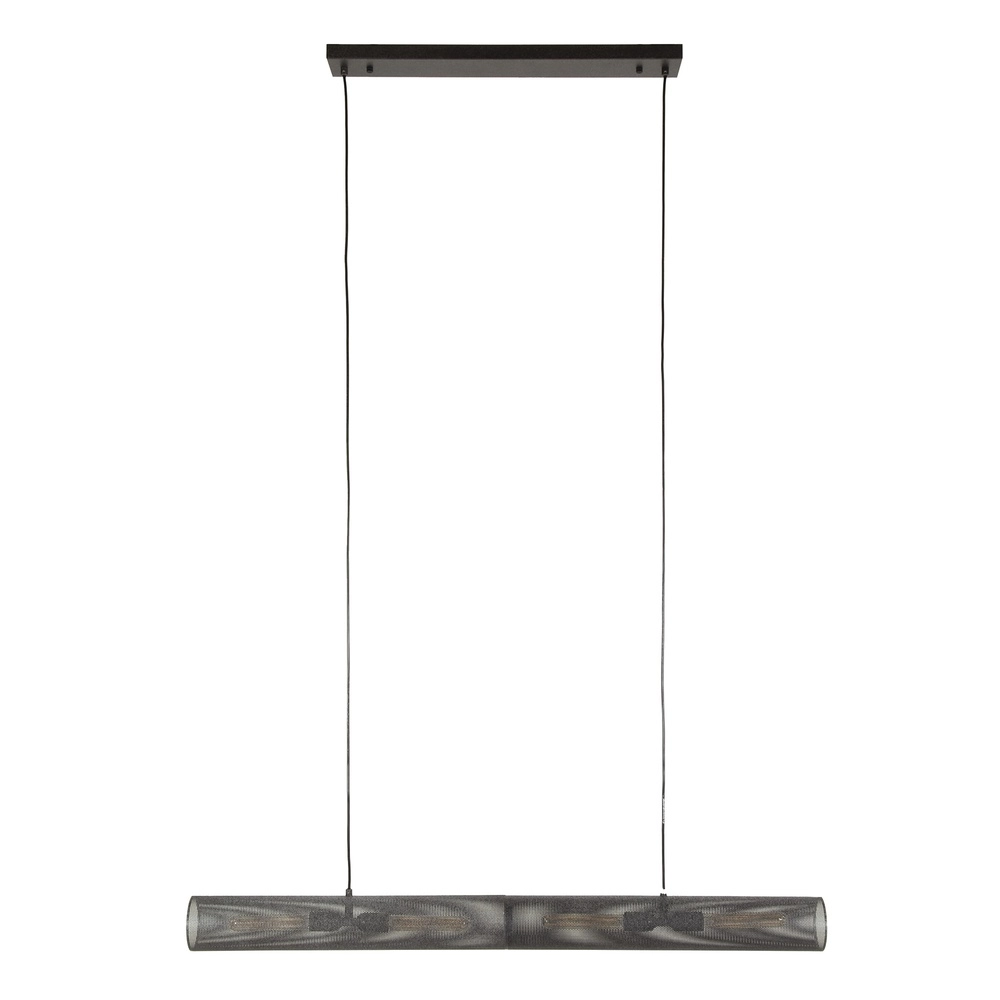 Lampe suspendue tubulaire Tube 4-lumière - Noir arctique Lyora 8716803511552