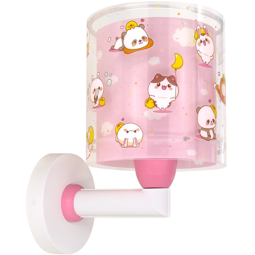 Applique murale enfant Kawaii Friends Lueur rose dans le noir