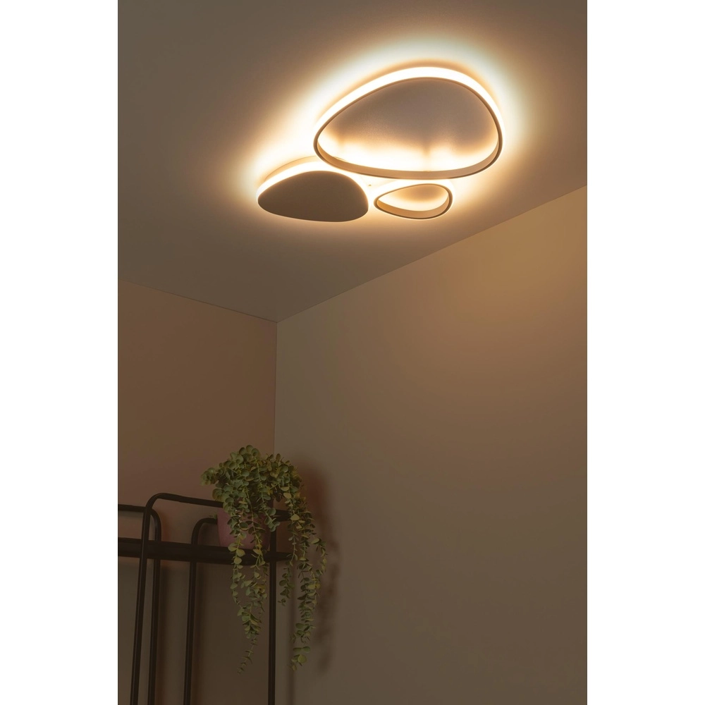 Lampe de plafond moderne Samling Brun sable S Lucide 5411212782960