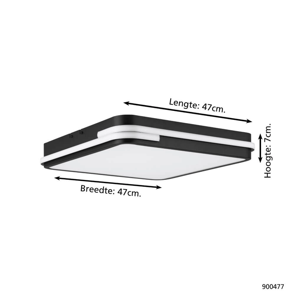Plafonnier Zigbee Genovese-Z noir Eglo 9008606252763