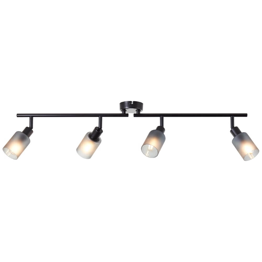 Plafonnier noir Loralie 4 lumières